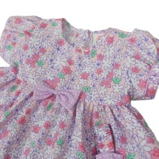 J13845: Baby Girls Floral Dress, Pant & Headband Set (NB-6 Months)